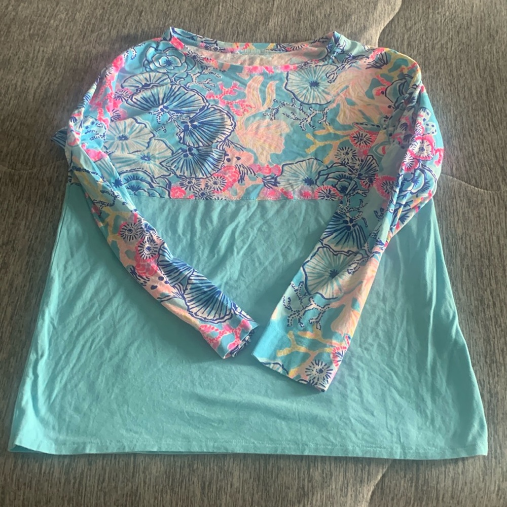 Illy Pulitzer colorblock tee